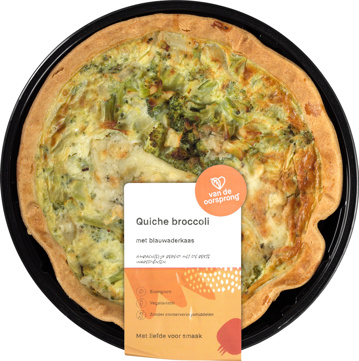Quiche broccoli - blauwaderkaas