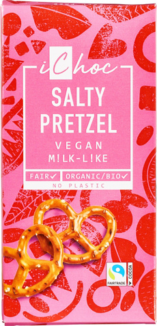 Vegan melkchocolade salty pretzel