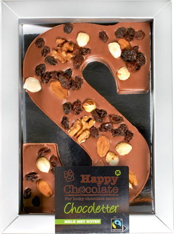 Luxe melkchocoladeletter S