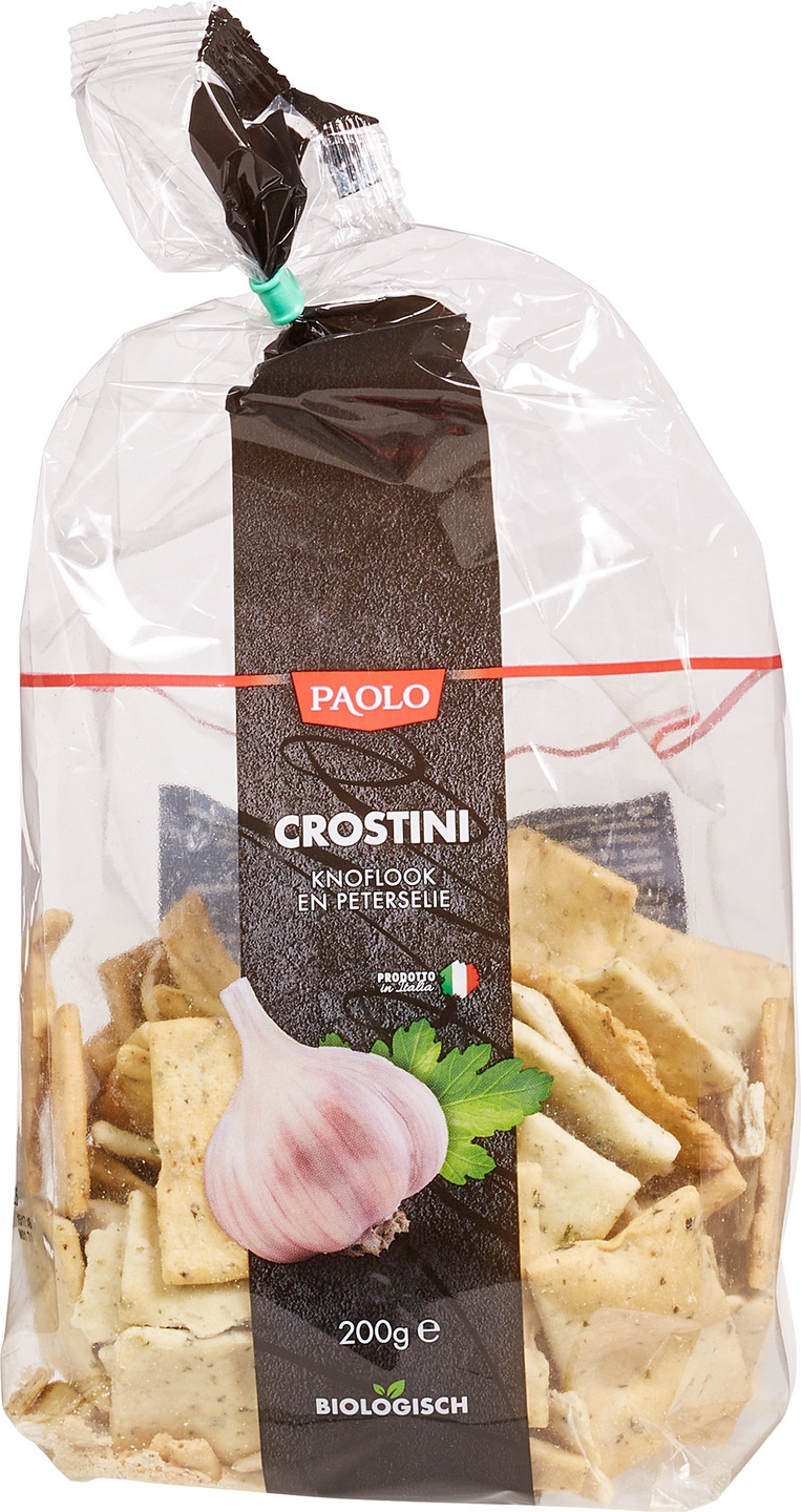 Knoflook & peterselie crostini