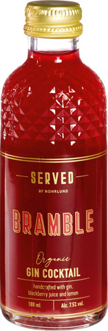 Bramble gin cocktail