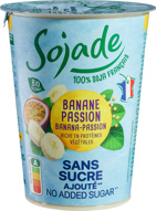 Plantaardige variatie op yoghurt soja - banaan/passievrucht