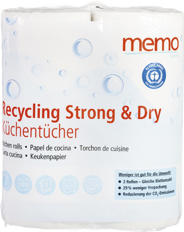 Keukenrol recycling 3-laags