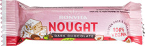 Dark chocolate nougat bar