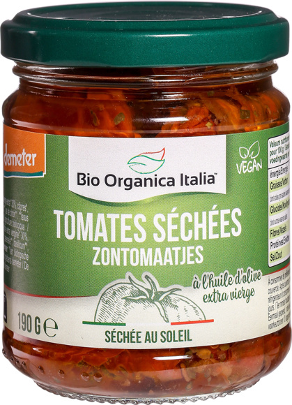 Zongedroogde tomaten in olie