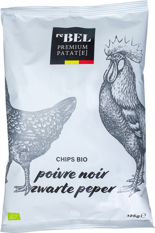Aardappelchips zwarte peper