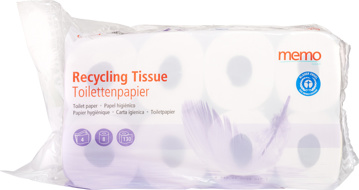 Toiletpapier recycling 4-laags