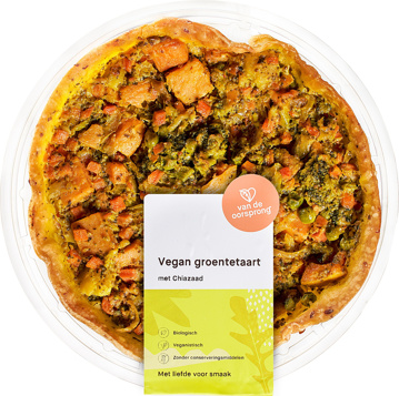 Vegan hartige taart