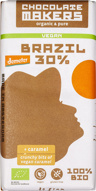 Vegan chocolade brazil 30% caramel
