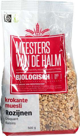 Krokante muesli rozijnen