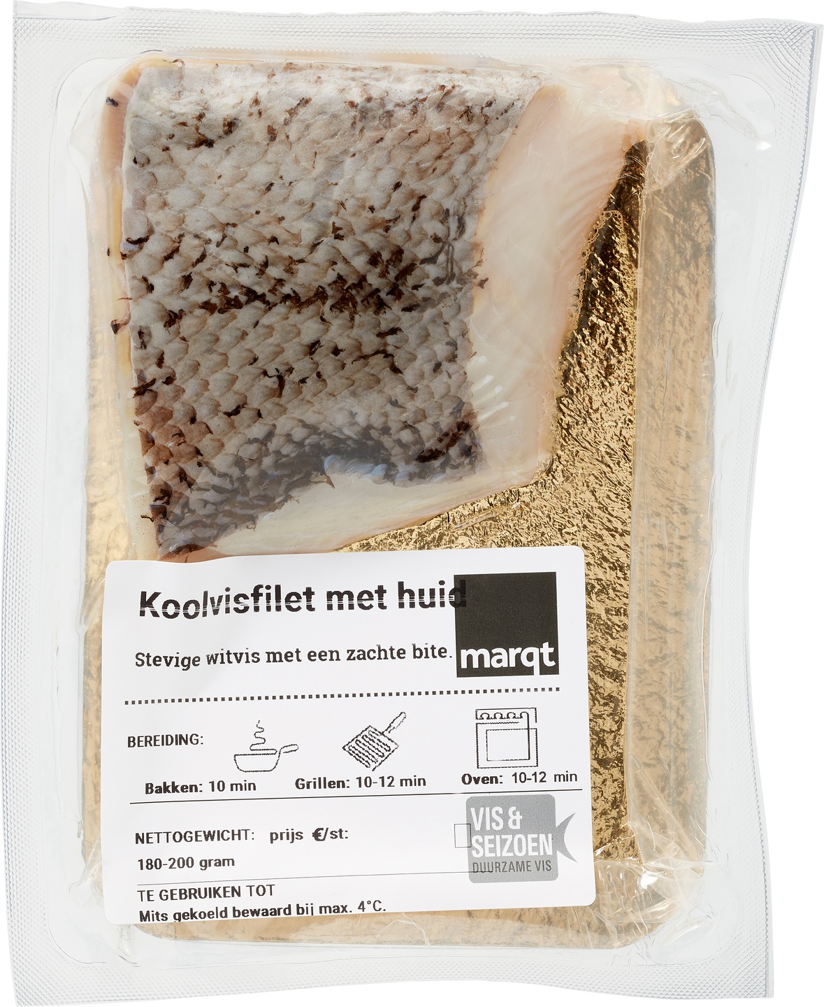 Koolvisfilet met vel