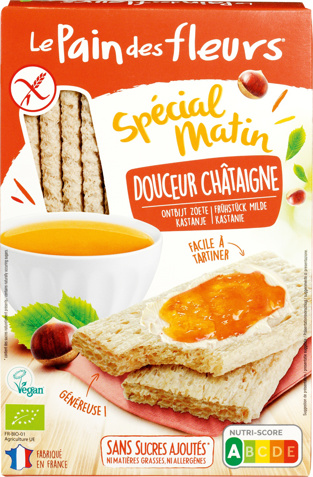 Krokante crackers zoetheid kastanje