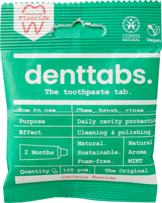 Tandpastatabletten munt met fluoride