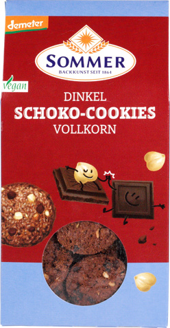 Volkoren chocoladekoekjes hazelnoot