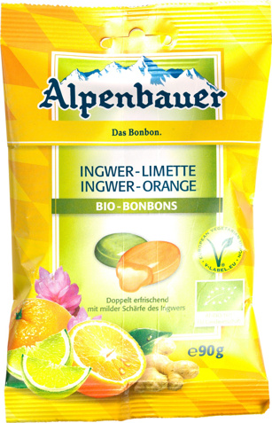 Gember-sinaasappel/limoen bonbons