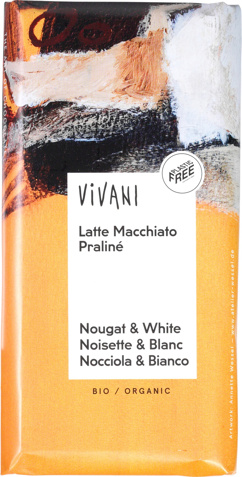 Witte chocolade praliné macchiato
