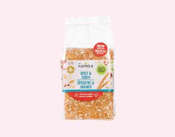 Voucher voor spelt-zaden crackers van Dr. Karg's