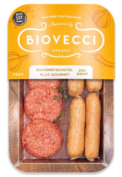 Mini vega burger en worstjes
