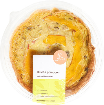 Quiche pompoen en champignons