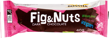 Dark chocolate fig nuts bar