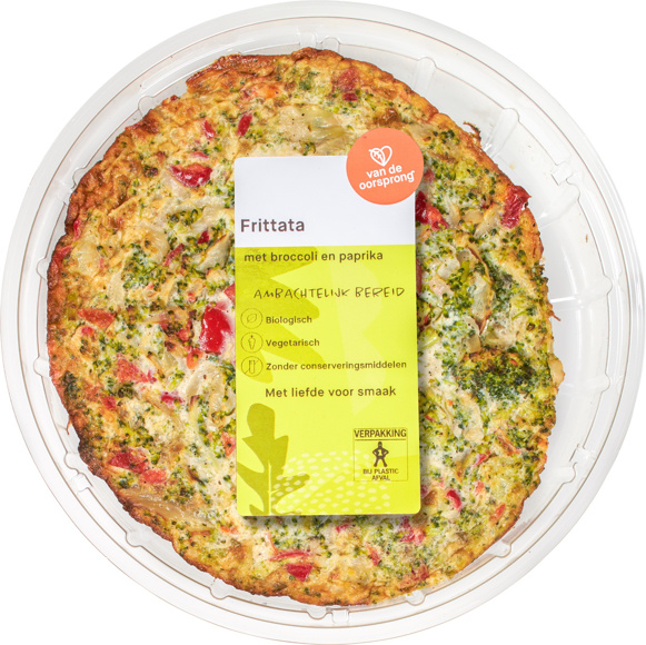 Frittata met broccoli en paprika