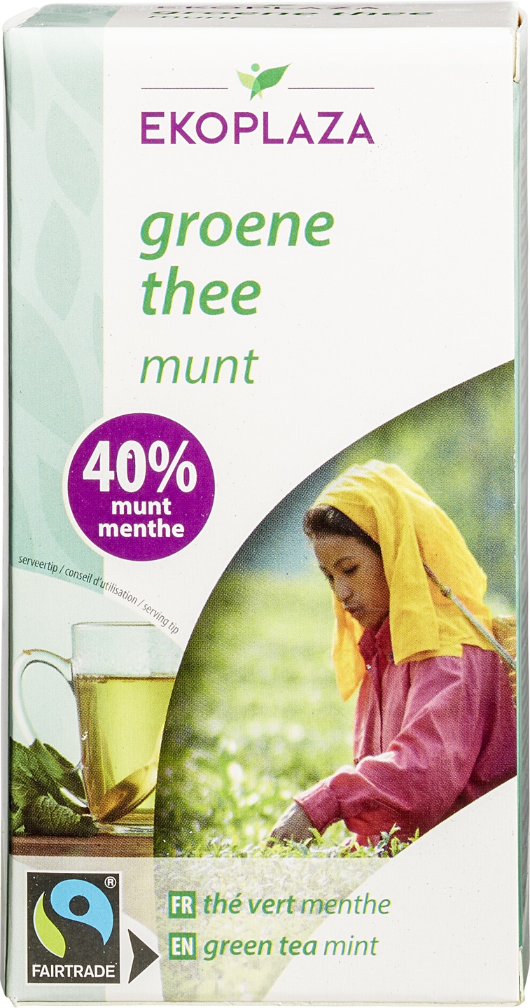 Geurig Getand Bewolkt Groene thee munt