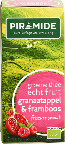 Groene thee granaatappel framboos