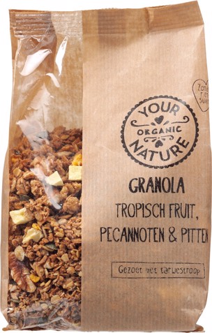 Granola fruit, pecannoten & pitten