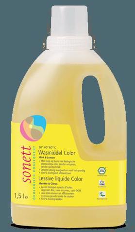 Wasmiddel kleur mint lemon
