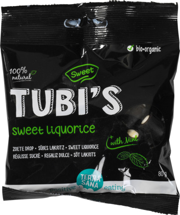 Zoete drop tubi's mint