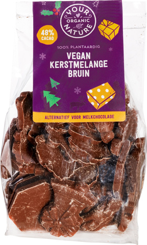 Vegan kerstmelange bruin