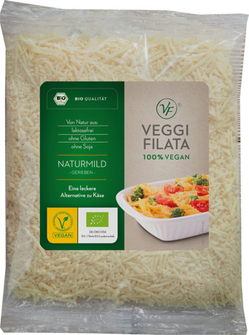 Vegan geraspte kaas mild
