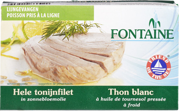 Tonijn in zonnebloemolie