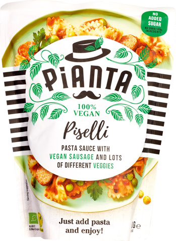 Vegan pastasaus piselli