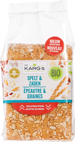 Spelt-zaden crackers