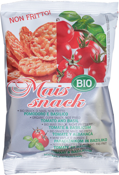 Maiswafels tomaat/ basilicum