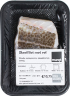Skreifilet met vel