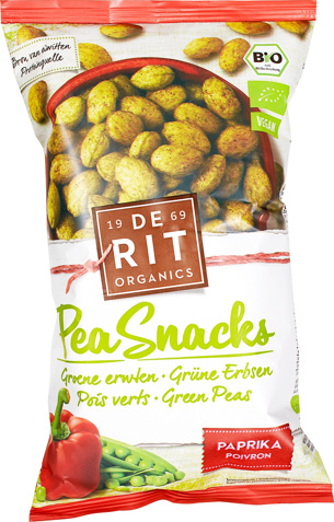 Pea snack paprika