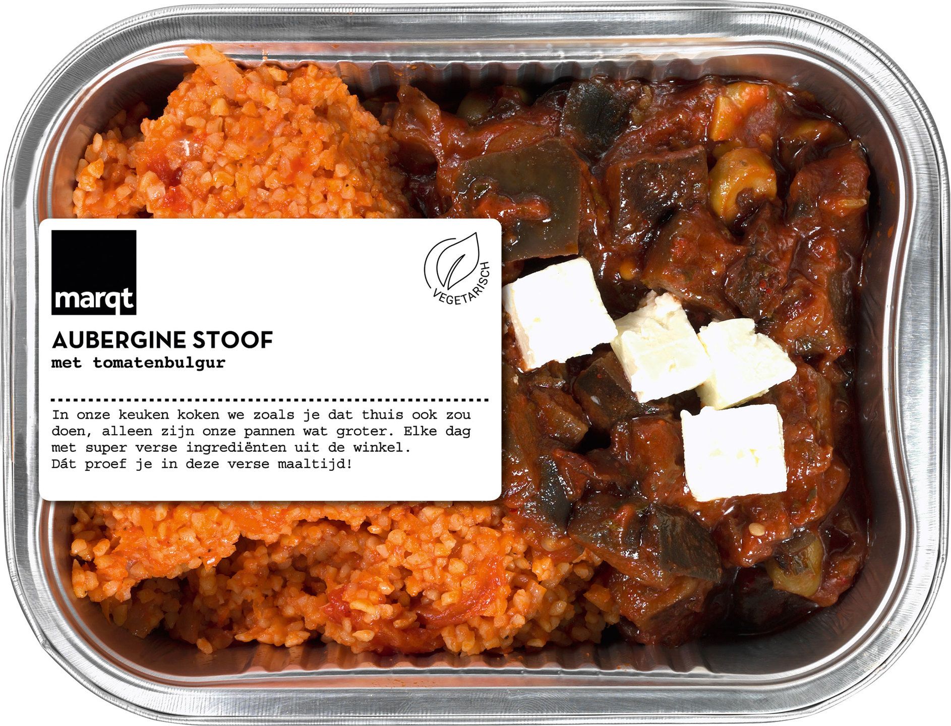 Auberginestoof met tomatenbulgur
