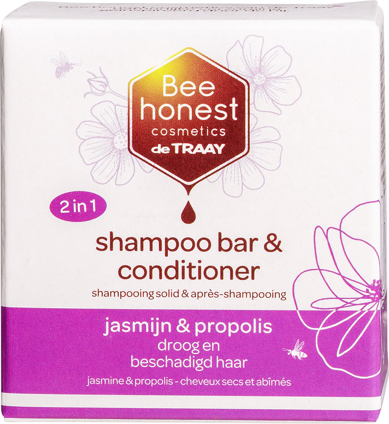 Shampoo- en conditionerbar jasmijn (beschadigd haar)
