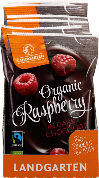 Frambozen in pure chocolade