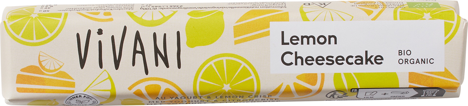 Melkchocoladereepje lemon cheesecake