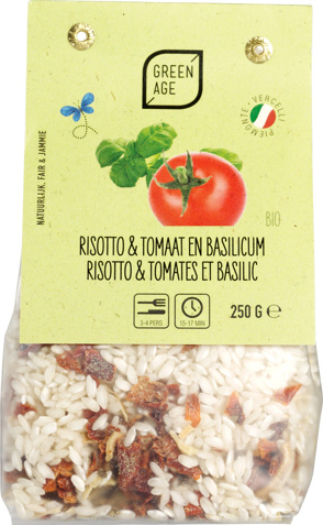 Risottorijst tomaat basilicum