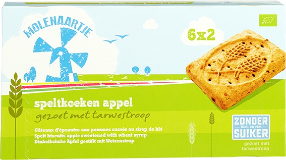 Spelt volgranenkoeken met appel