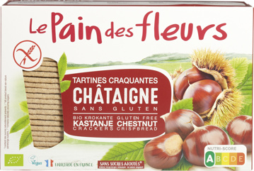 Krokante crackers kastanje
