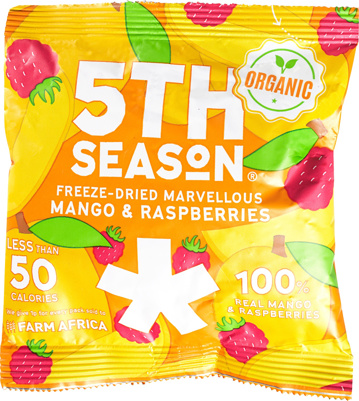 Gevriesdroogde mango frambozen