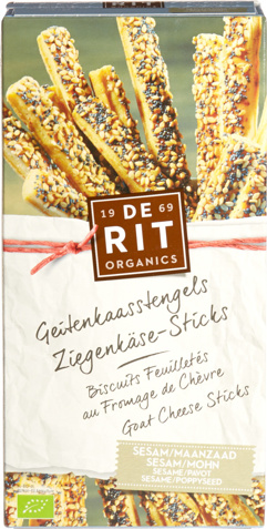 Geitenkaasstengels sesam/ maanzaad