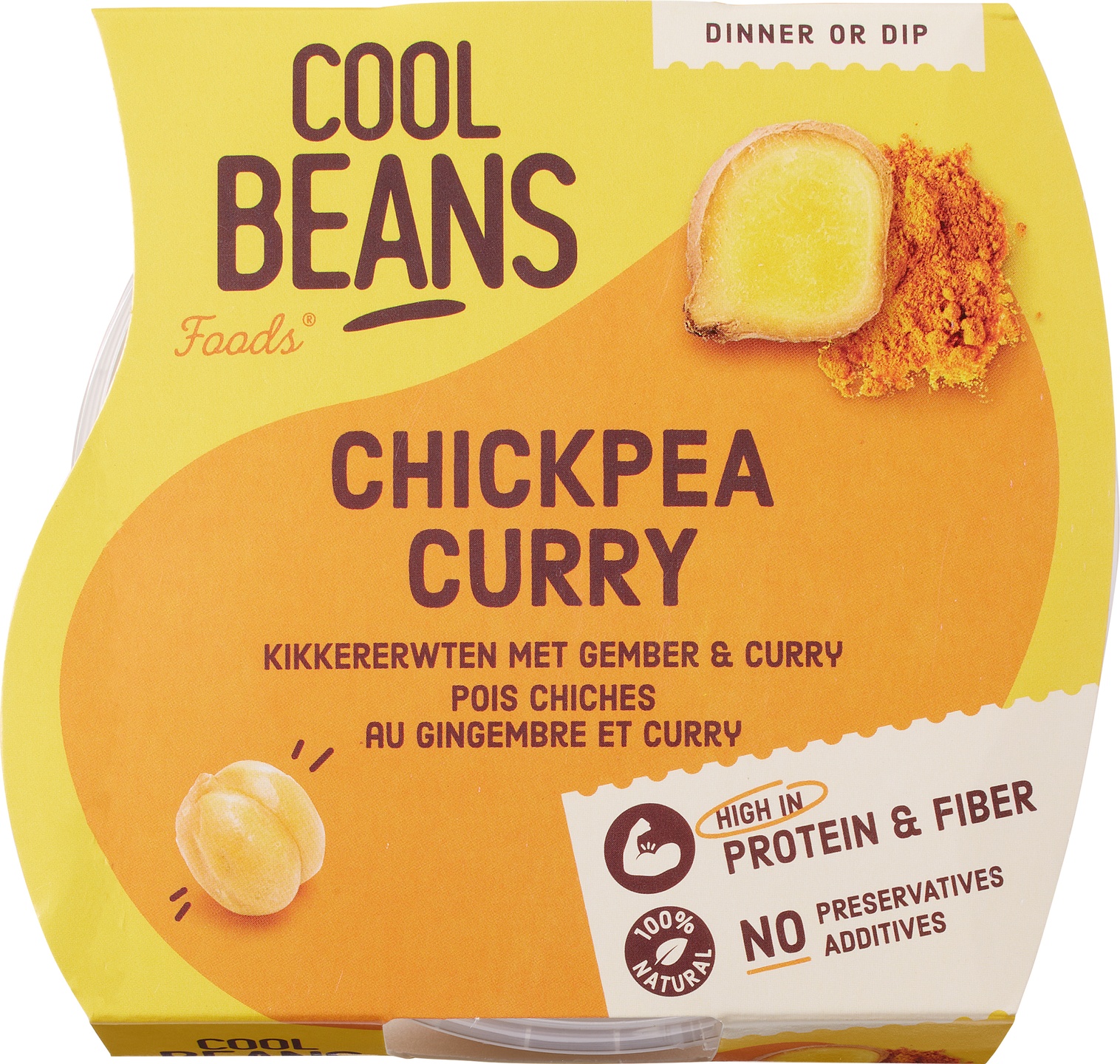 Chickpea curry - kikkererwten met gember & curry