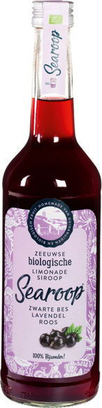 Siroop zwarte bes, lavendel, roos