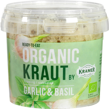 Gefermenteerde kool knoflook basilicum